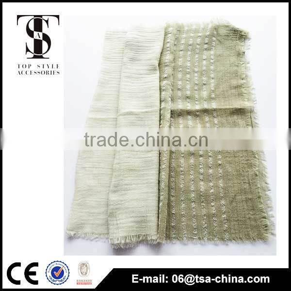 2015 ladies stripe dyed 100 viscose scarf