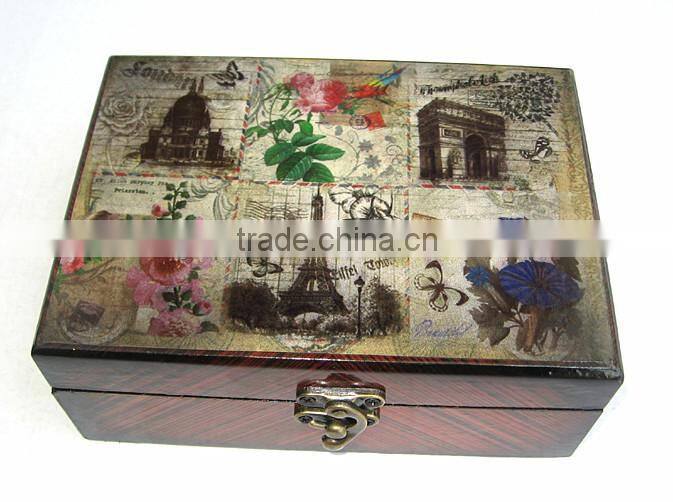 High quanlity unfinished wood jewelry boxes