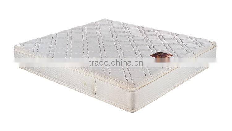 AL-1104 High class Double Pillow top mattress,fabric for lining mattress OEM/ODM 5-zone pocket spring mattress