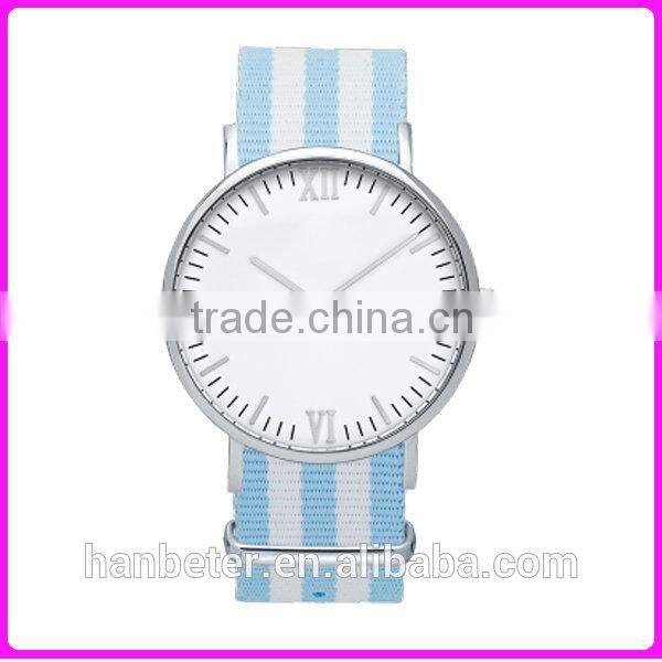 Big Roman numerals watch dial making brand Mens Watch Excellence Quartz with nylon straps