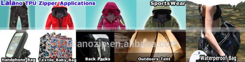 NO.5 Closed end nylon zipper rolls sparking white zipper