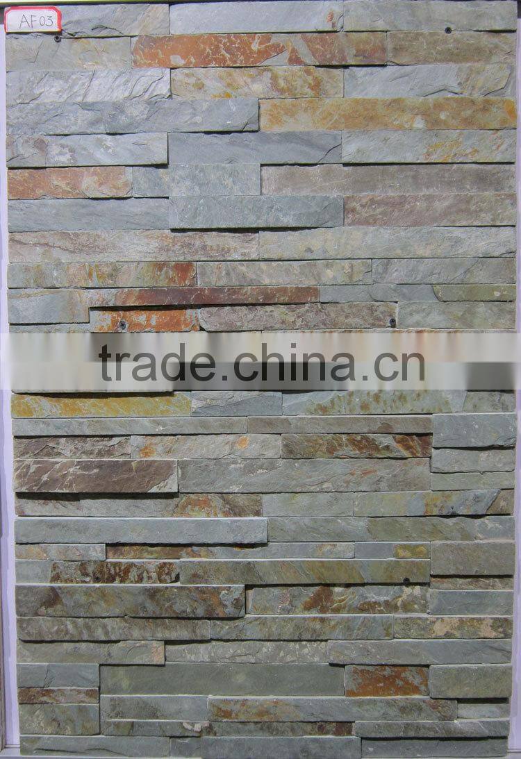 Outdoor ledgestone fireplace stone