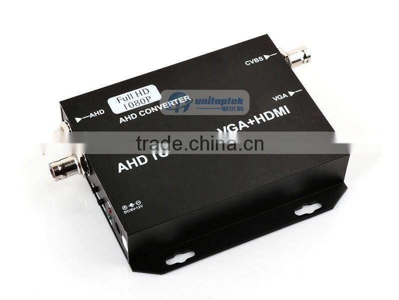 Signal to HDMI/VGA/BNC With 720P/80P 25/30Hz US/EU/UK/AU Plug Black HD AHD Video Converter