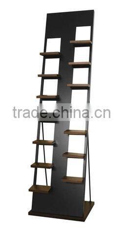 Black Floor Standing MDF Retail Shoe Rack Display