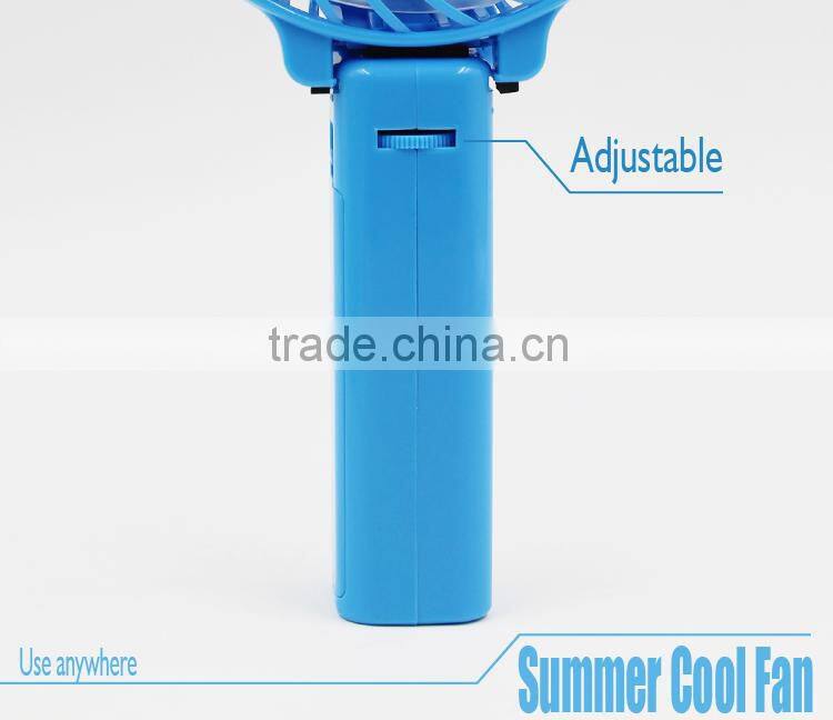 Usb Table Rechargeable Mini Fan with Led Lights