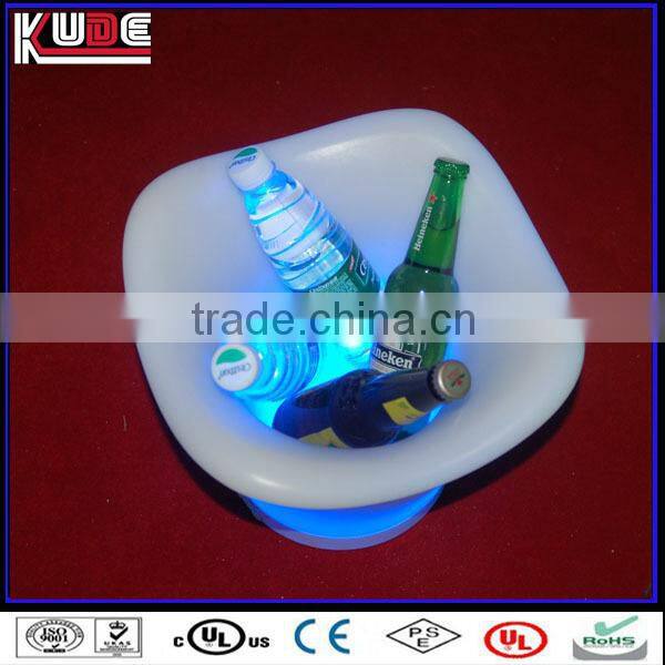 Remote control led lighted plastic ice bucket