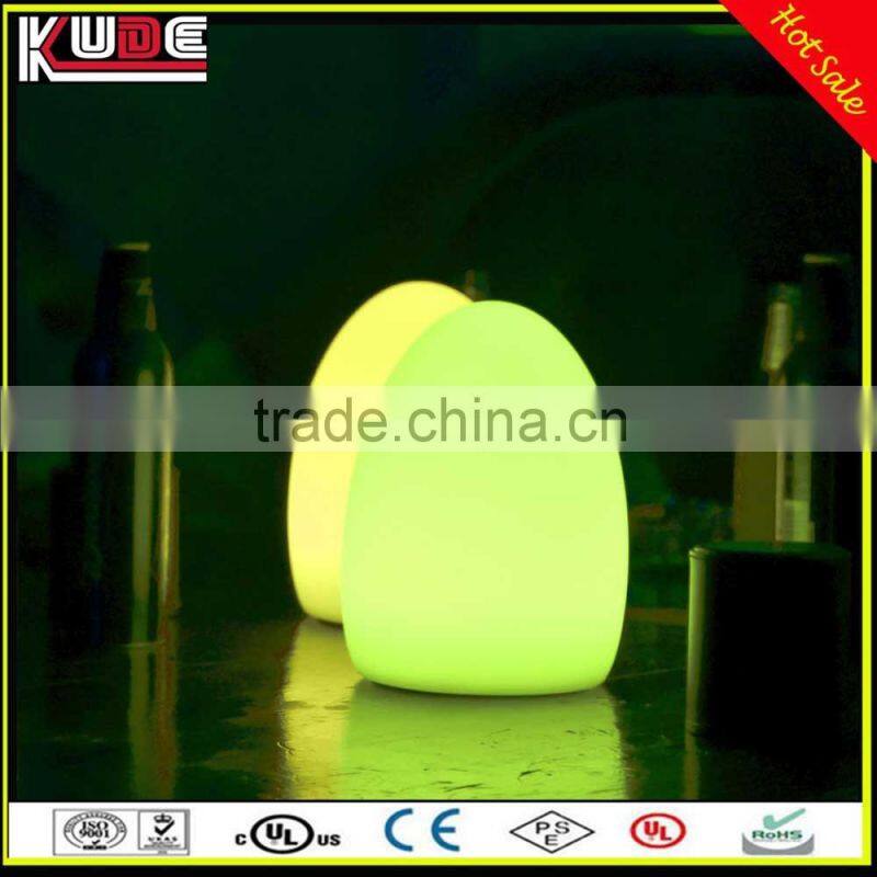 RGB Light Glowing Lamp Egg Shape LED Night Lamp For Outdoor Bar Table Decoration