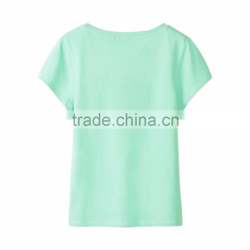 manufacturer china custom women's clothing cotton loose bluk t- shirt printer for sale