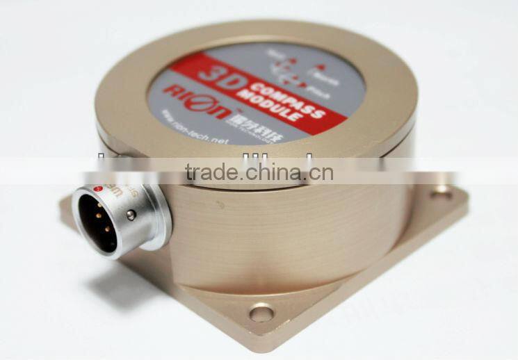 High Accuracy RS232 3D Compass 3 Axis Fluxgate Sensor
