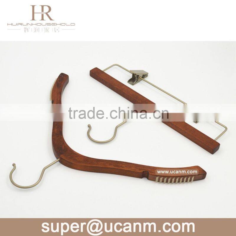 HRW-GT315GV Antique lotus wooden pants hanger