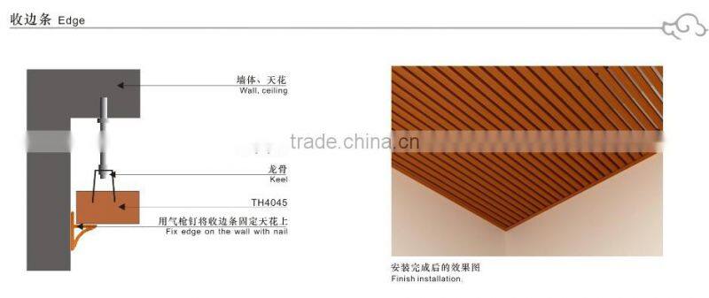 Bamboo ceiling,can use in many places,perfectly displays the wood texture and elegance