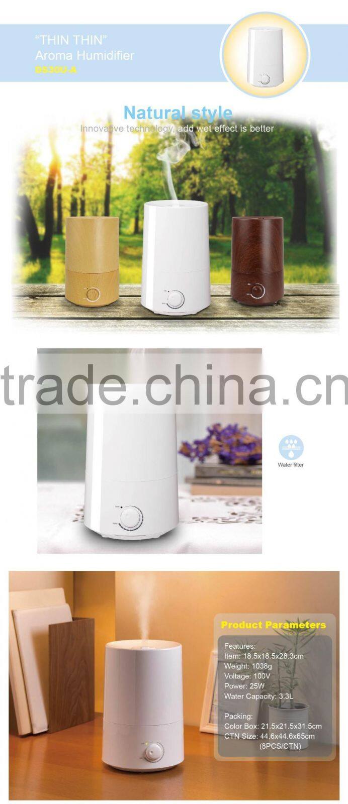 1L/2L/3L Aroma ultrasonic Humidifier