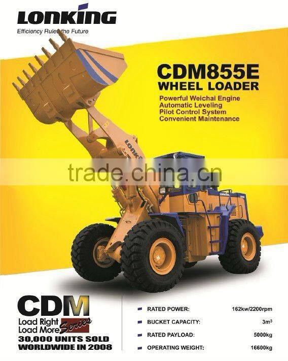 5T wheel loader Lonking CDM855E