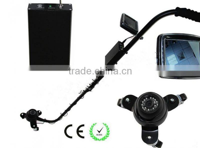 Under vehicle explosive detector with car security camera, under car scanner explosive detector to inspect dangerous items