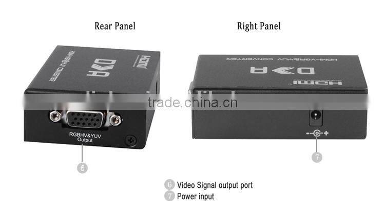 LM-HVY01 HDMI to Component VGA/RGB/YPbPr Converter Support HD Format From 480i to 1080p