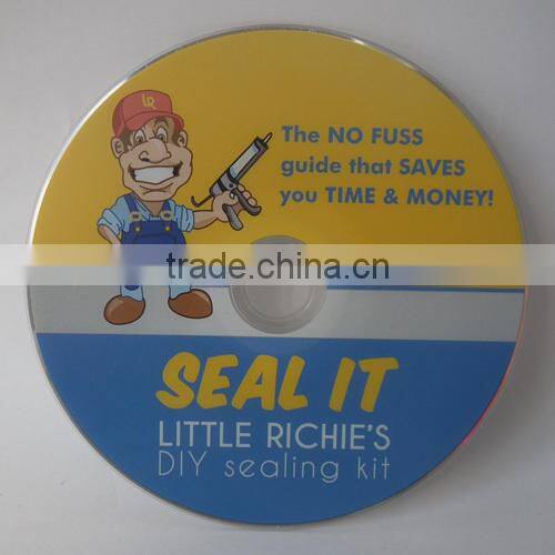 DVD replication packed in recycle paper sleeve