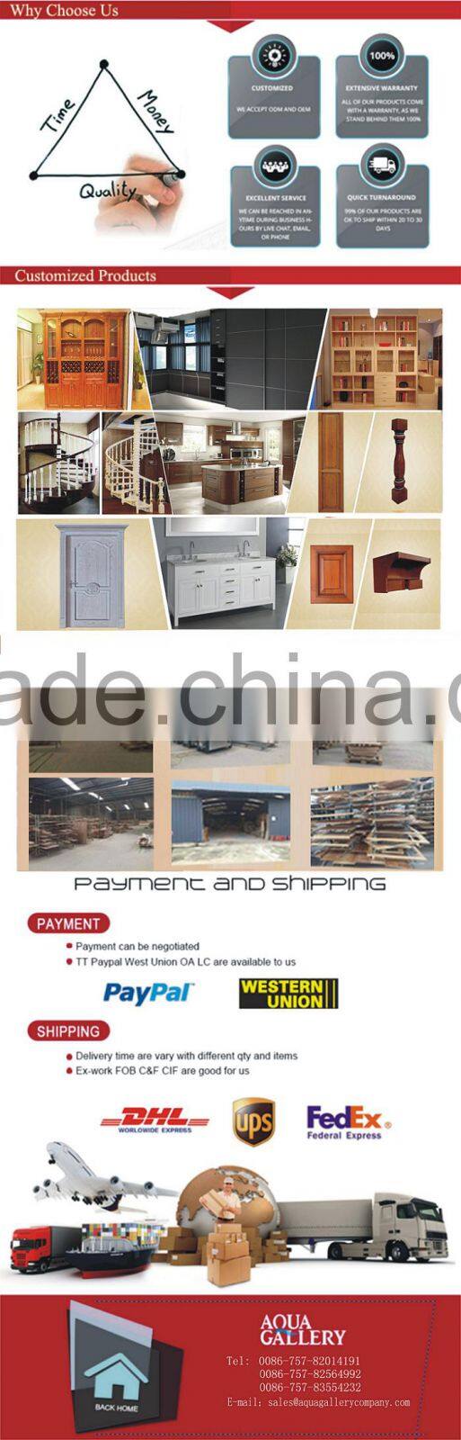 Transitional Solid Oak Wood Book Shelf