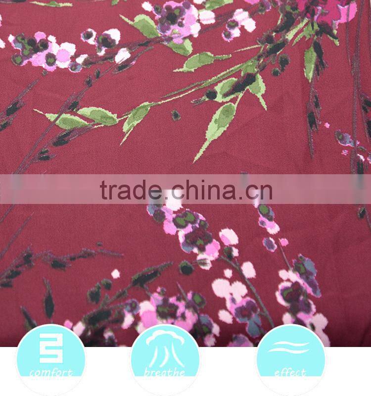 Fashion new style polyester fabric 75D real wax print fabric from China produced