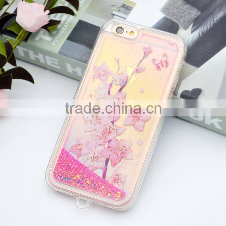 2016 hot selling liquid clear tpu case for iPhone6