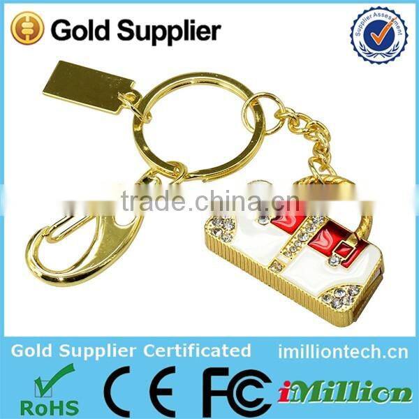 100% real capacity Woman hand bag/purse usb flash drive 4GB 8GB 16GB 32GB deisgn jewellery crystal usb flash drive pen drive