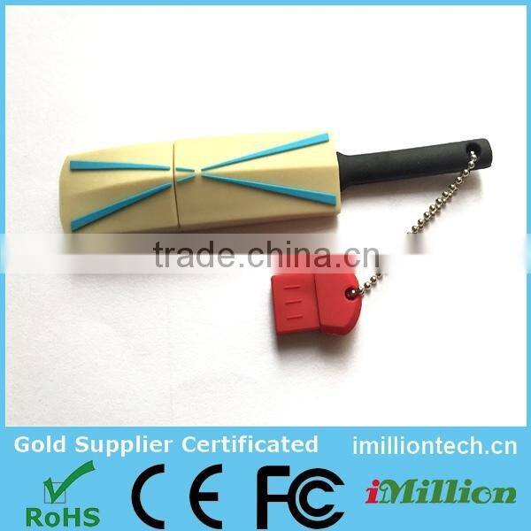 custom logo cricket bat shaped usb