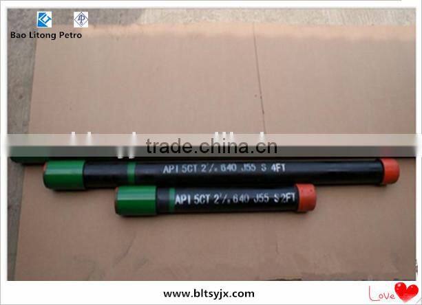 Competitive price! API 5ct drilling pipe 2 7/8" J55 EUE steel nipple