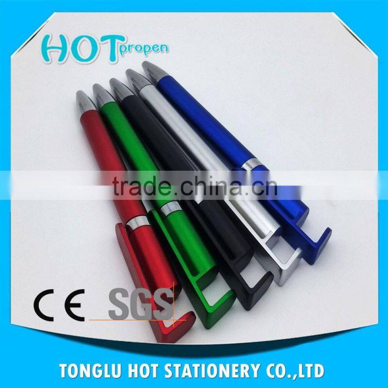 mobile phone support twist pen with big clip