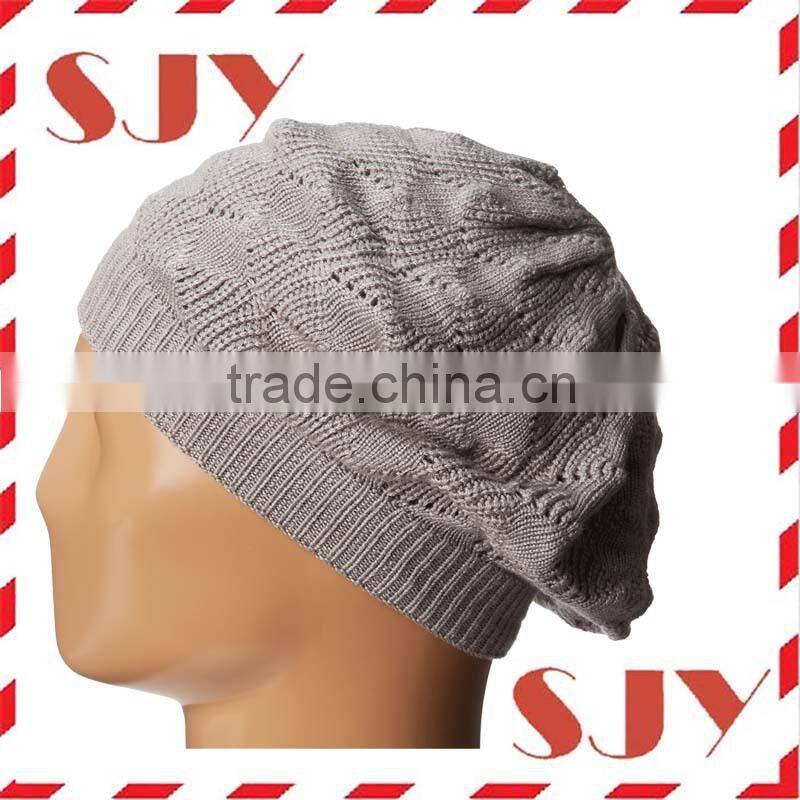High quality plain winter cotton custom french beret hat