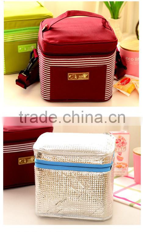2015 new design 6 can picnic insulated cooler lunch bag
