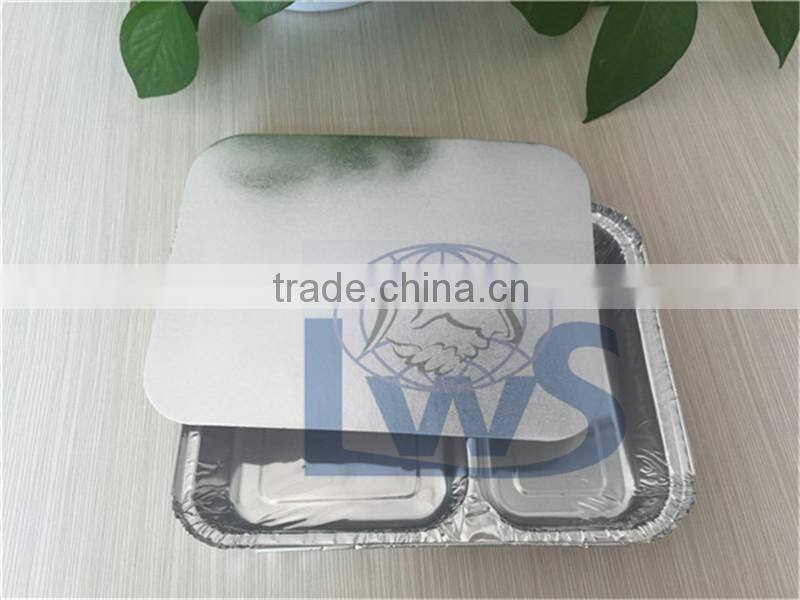 Two Compartments Alu Foil Food Container