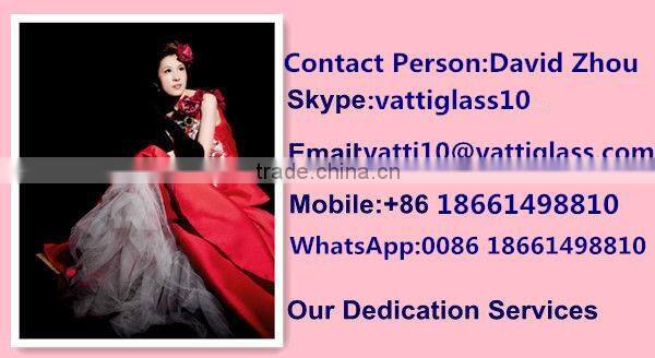 4mm, 5mm beveled glass pieces, beveled clear float glass with safety polished edge