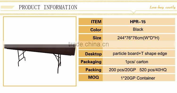 Melamine MDF Board Restaurant Folding Table