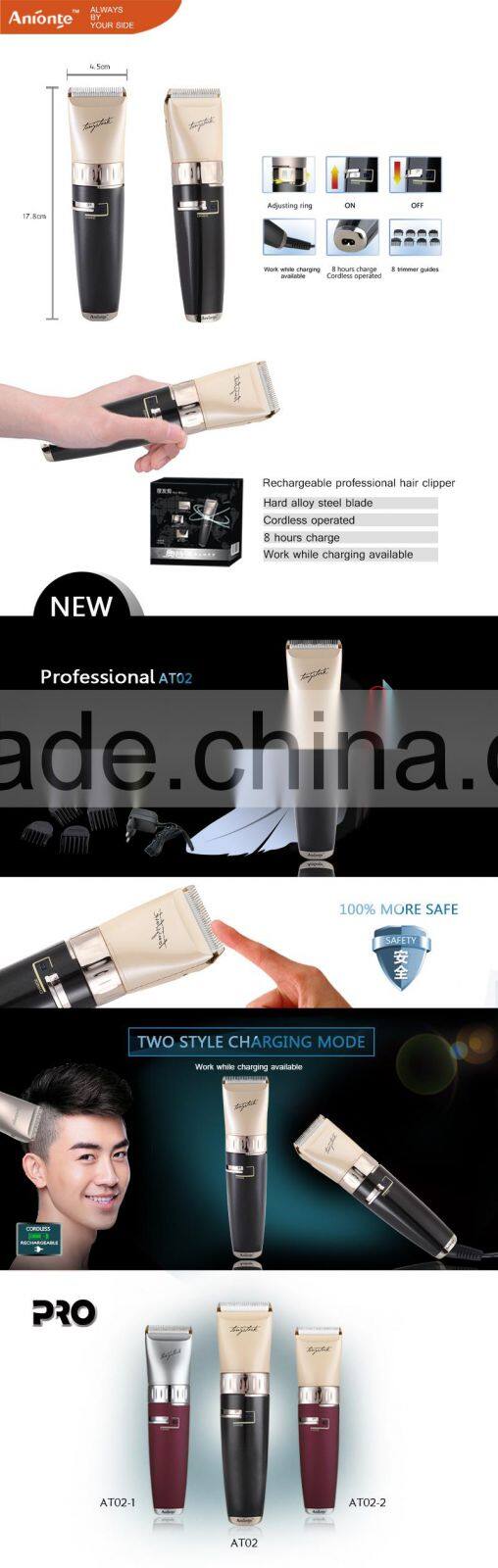 Professional Good Quality Best Cordless Hair Clippers For Men