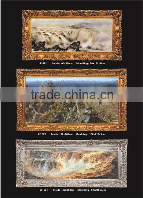 hot sale new style 24x36" wall resin moulding antique gold oil painting frame painting frame