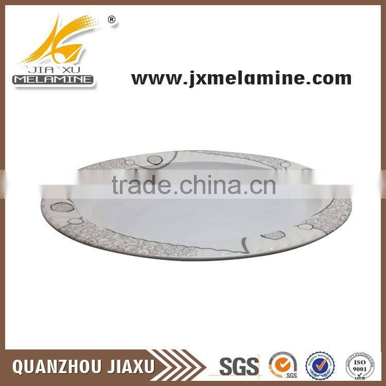 Best selling products 2016 17"round melamine plate made in china alibaba
