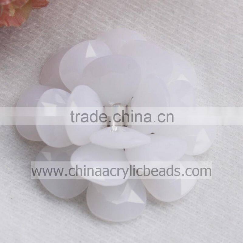 rose artificial beaded flower Big Flower Bead/Rhinestone/DIY Craft