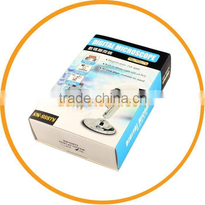 25X 400X 8LED AV Digital Microscope Magnifier Inspection Camera TV Out from dailyetech