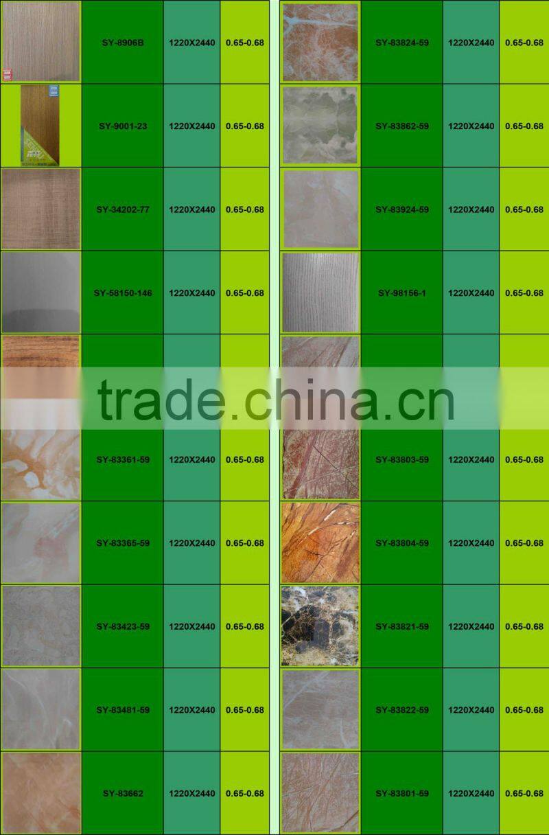 Stylish Pvc Foam board heat transfer printing high gloss uv coated pvc foam board