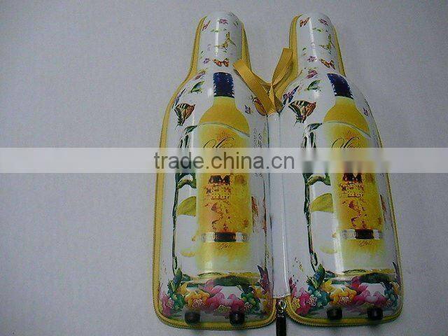 GC-- New design PU smooth surface bottle packaging Champagne eva cases