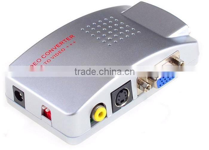 Computer Laptop PC VGA To Video Universal PC VGA to TV AV RCA Signal Adapter Converter Video Switch Box Supports NTSC PAL system
