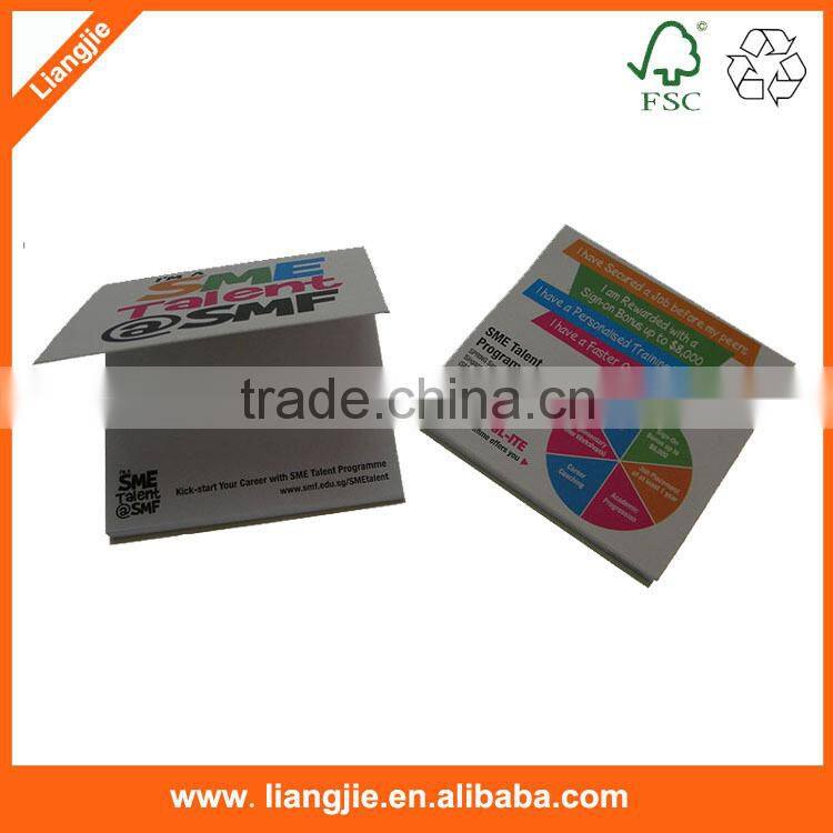 Sticky memo pad block paper