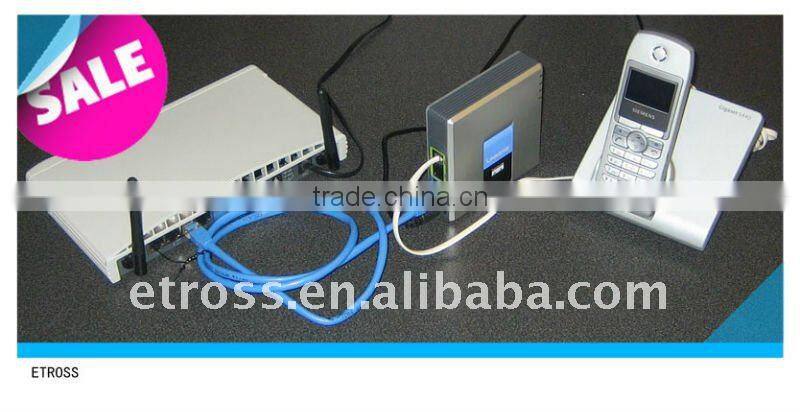 Linksys SPA2102 Phone Adapter with Router VOIP Gateway