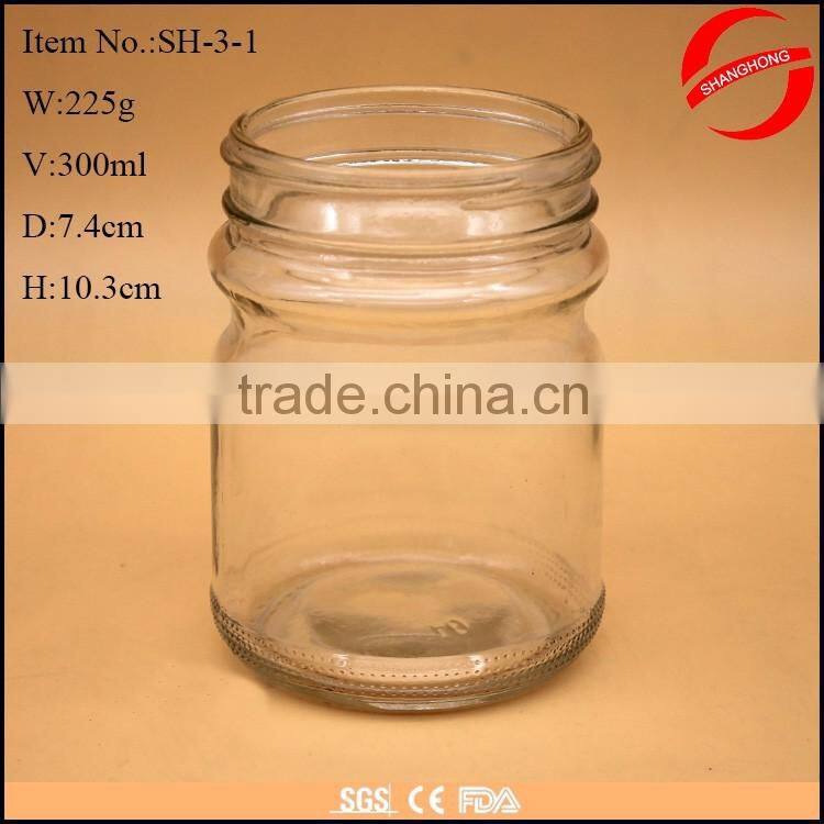 300ML 800ML Glass Storage Jam Pickle Jars With Lids For Outlet