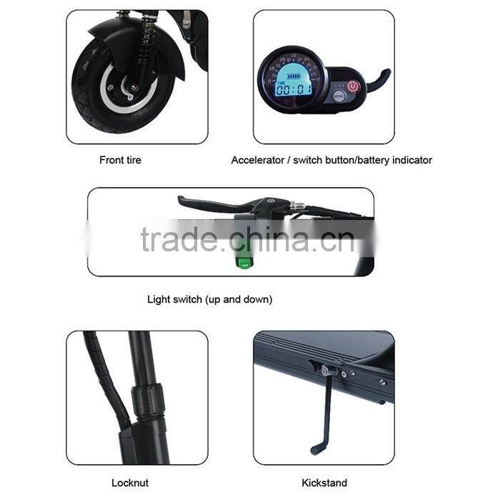 Lithium folding cheap stand up electric powered skateboard 1000w