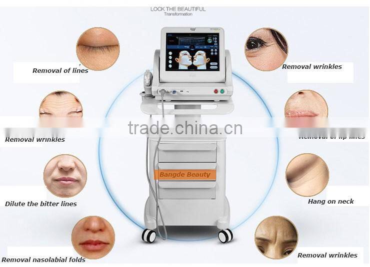 Ten years yonger high intensity focused ultrasound for wrinkle removal,anti-aging,skin lifting