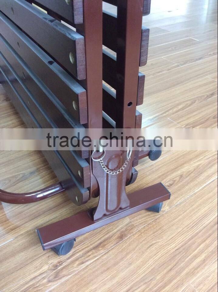 Folding Batten Guest Room Bed Hotel Extra Wood Bed