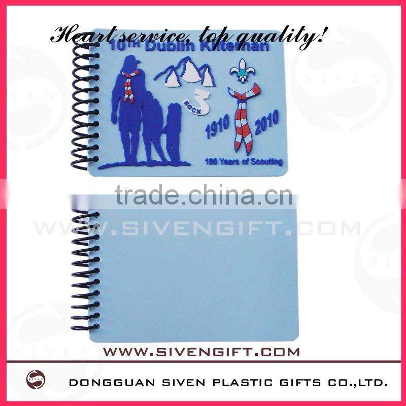 customized mini notebook with pvc cover for promotional gifts