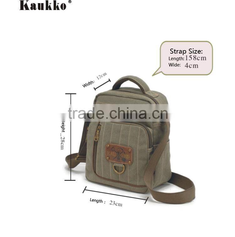 Vintage canvas one shoulder strap bag single strap shoulder bags