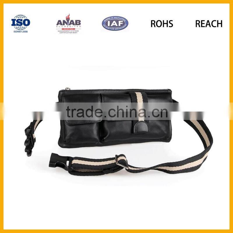 2016 Trendy Bicycle Sport Running Belt PU Waist Bag Leisure Bag for Men and Women