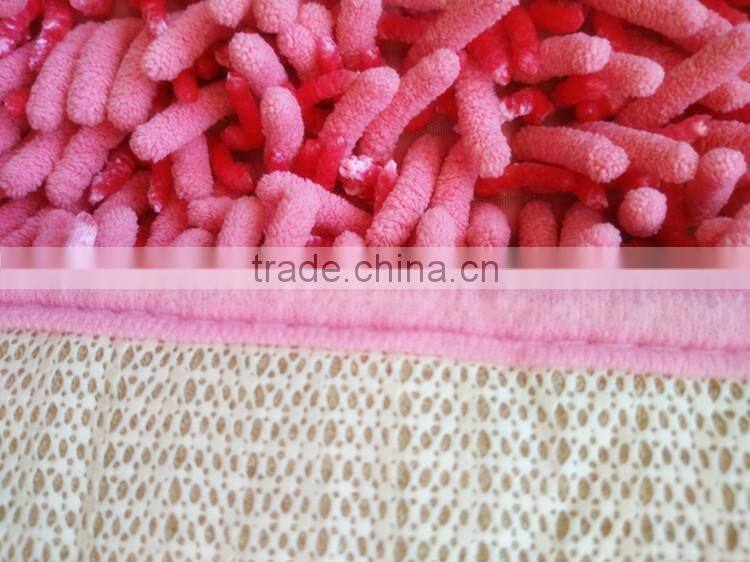 custom fanny fluffy chenille bath mat